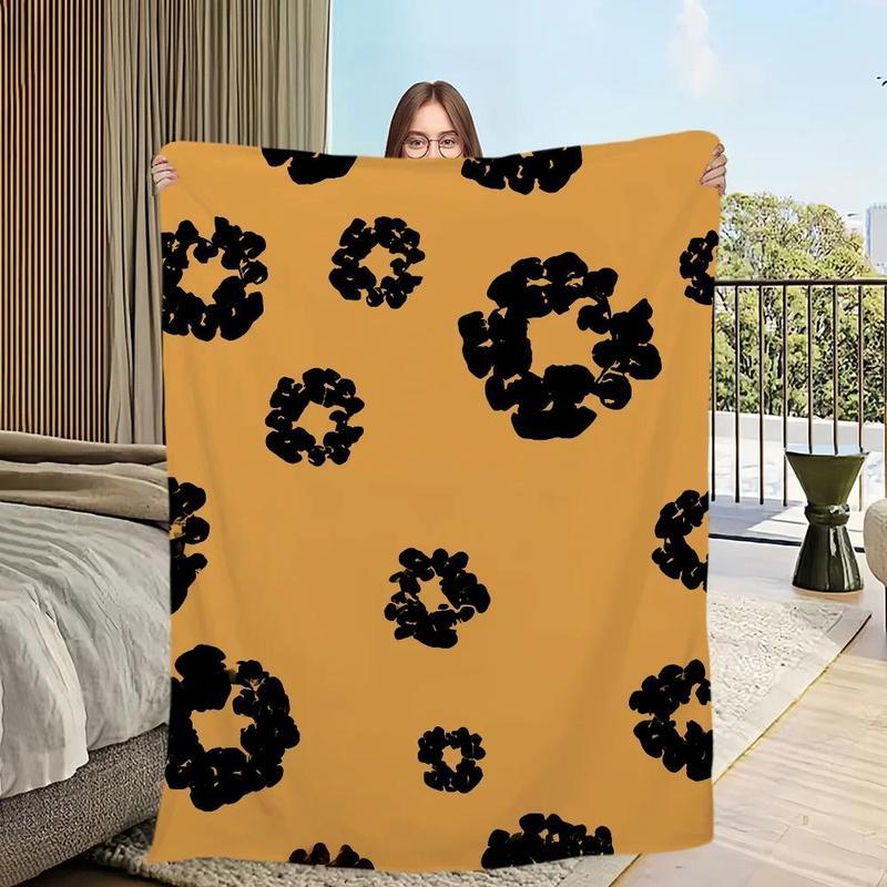 Luxury Comfort Soft Plush Blanket D-Denim for Sofa Fashion Living Room Office Bedroom Travel Gift Single-sided T-Tears Printed
