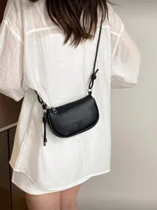 Litchi Grain Mini Handbag Women New Fashion Compact Daily Crossbody Casual Shoulder Bag Small Wallet Cross Body Purse Fashionable Crossbody Bag