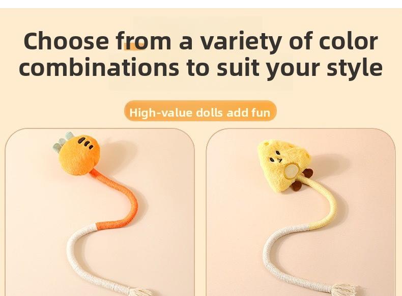 All-in-One Kitten Entertainment Set: Catnip Stick Toy, Dental Chew Rope, and Soft Plush Doll for Endless Play,The best gift for a kitten frozen treat easy-to-use design interactive companion Dog Puzzle Feeder Toy Nylon Chewing tug Durable comfort control