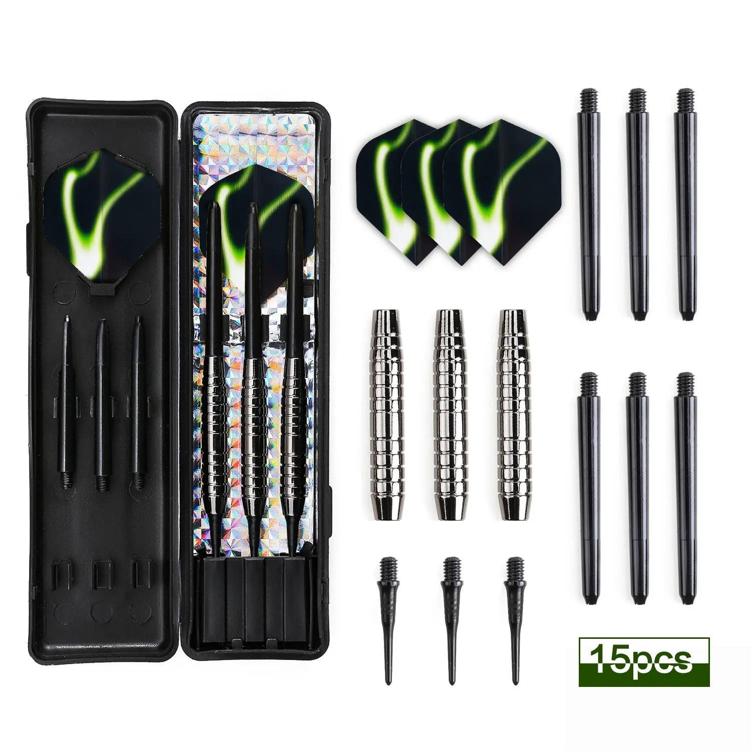 18g Soft Dart Set, Darts Sets, Darts Gear, Imitation Tungsten Steel, Safe Indoor Training, Electronic Target Compatible, Plastic Head Darts, Gift Box Included