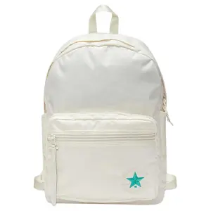 Converse Casual Sporty Polyester Backpack for Men and Women, Unisex Style in Cream White