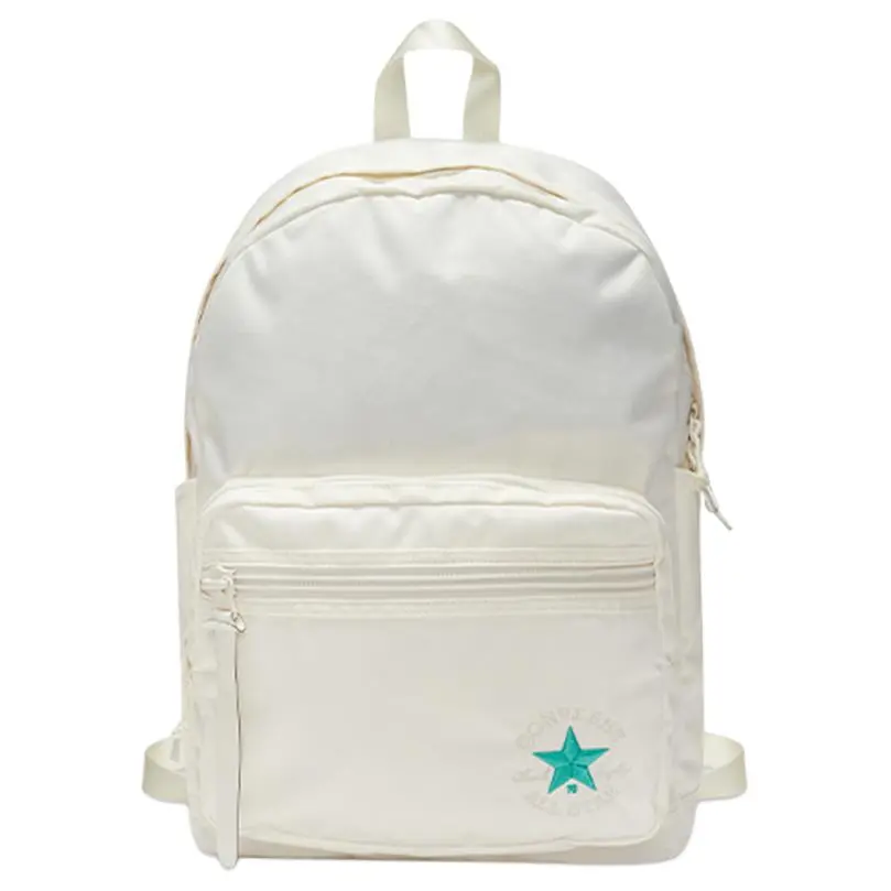 Converse Casual Sporty Polyester Backpack for Men and Women, Unisex Style in Cream White