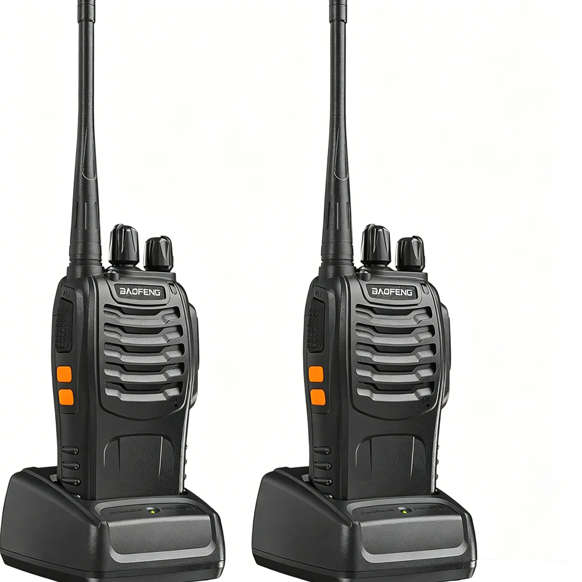 Baofeng 888S Wireless Walkie Talkie, Rechargeable Long Range Walkie Talkie with Earpieces, Professional Radio Handheld Two Way Radio with Li-ion Battery & Charger Included, Rechargeable Walkie Talkies