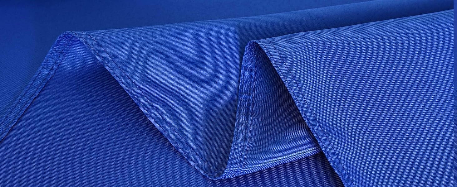 2 Pack Blue Round Tablecloth Waterproof Stain Resistant Wrinkle Free Table Cloth 210GSM Washable Wipeable Circle Table Cover for, Banquet, Wedding (70 inch, 2 Pcs)