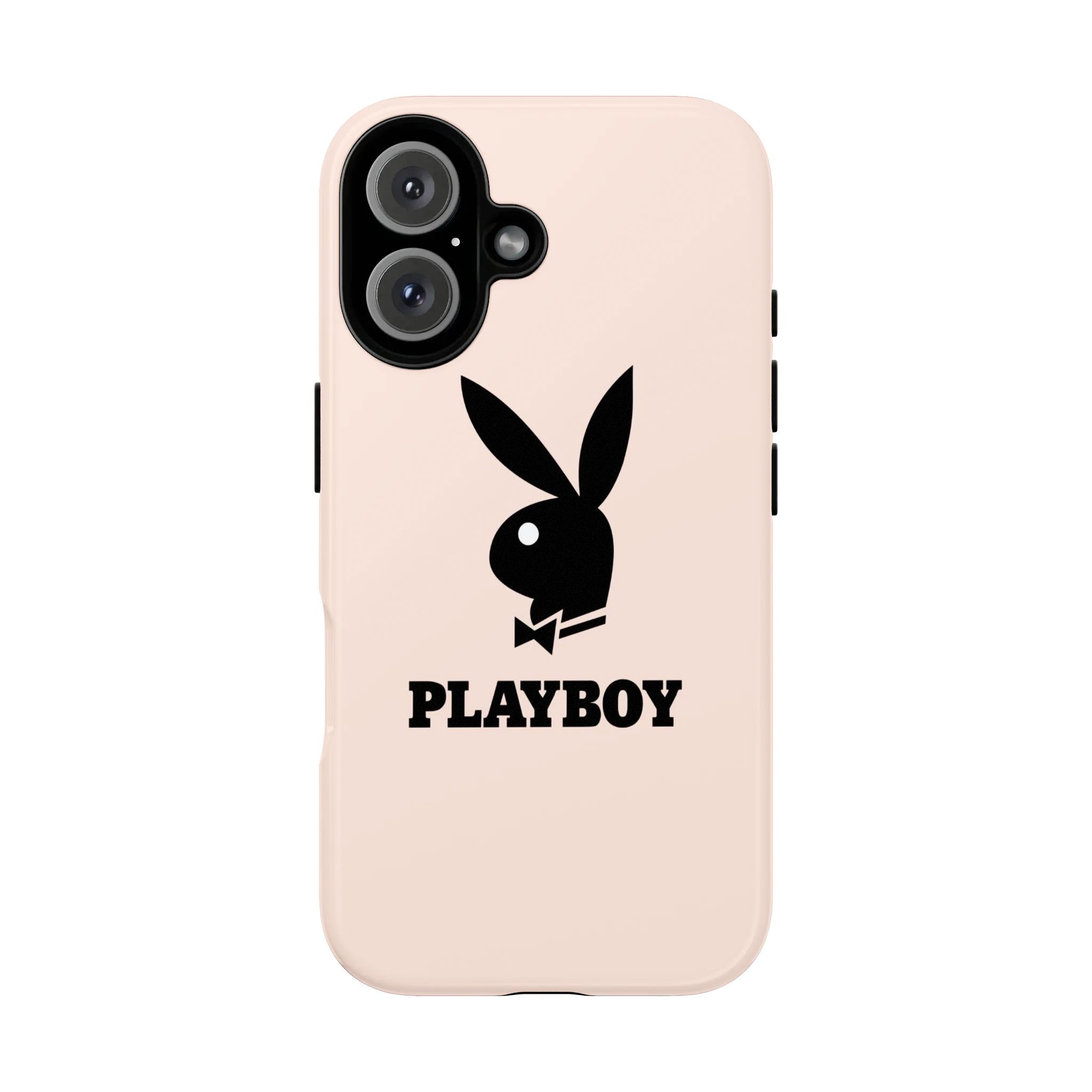 Stylish Playboy Bunny Dual-Layer "Film-Style" Phone Case — Compatible with iPhone 12, 13, 14, 15, 16, and 17 Series. Dual-Layer Structure: Features a slim, lightweight hard shell paired with a premium, fade-resistant printed finish.