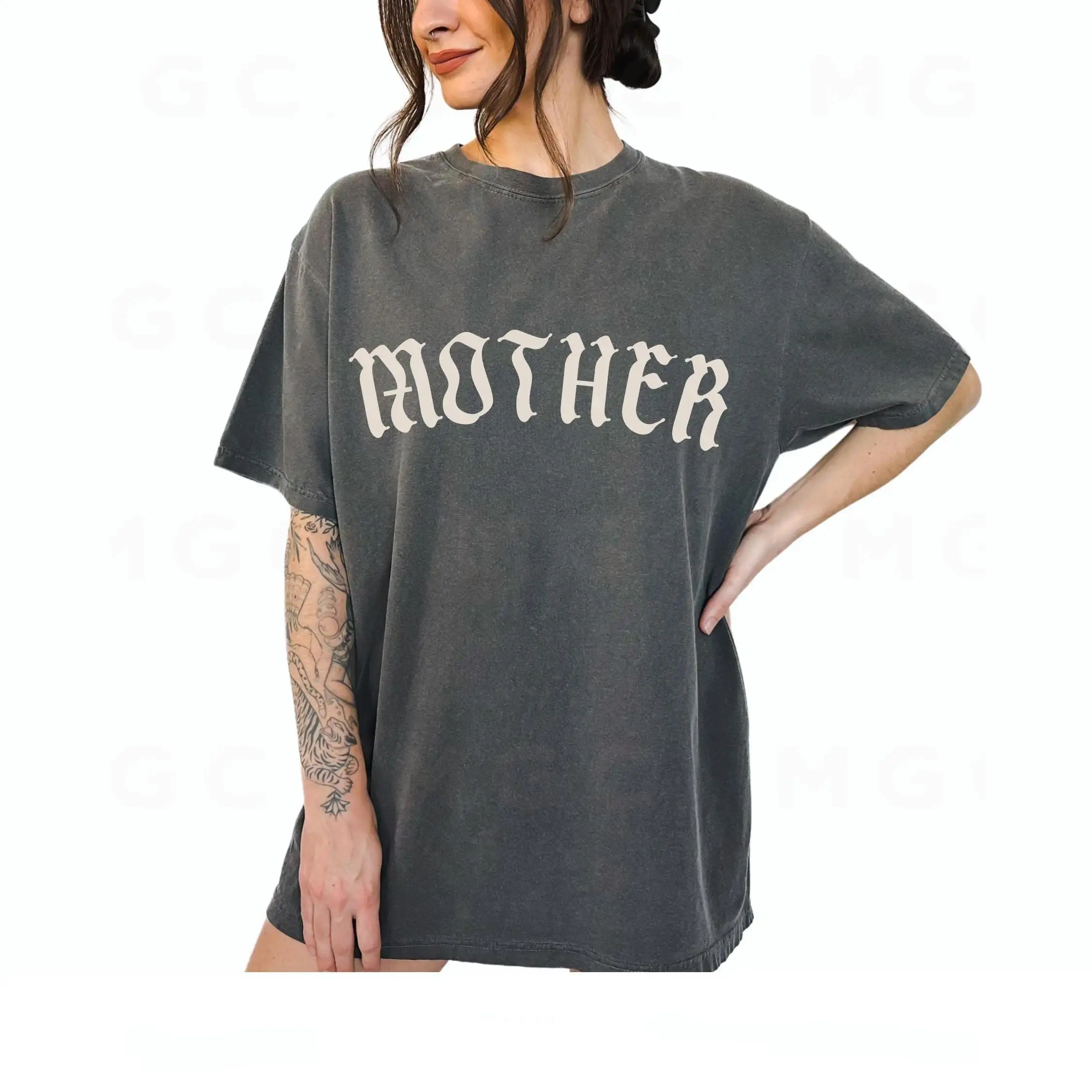 Graphic Tee - Mother Gothic tshirt, trendy alternative metal core tee, old english mother tshirt, oversized mom tee, goth mom t