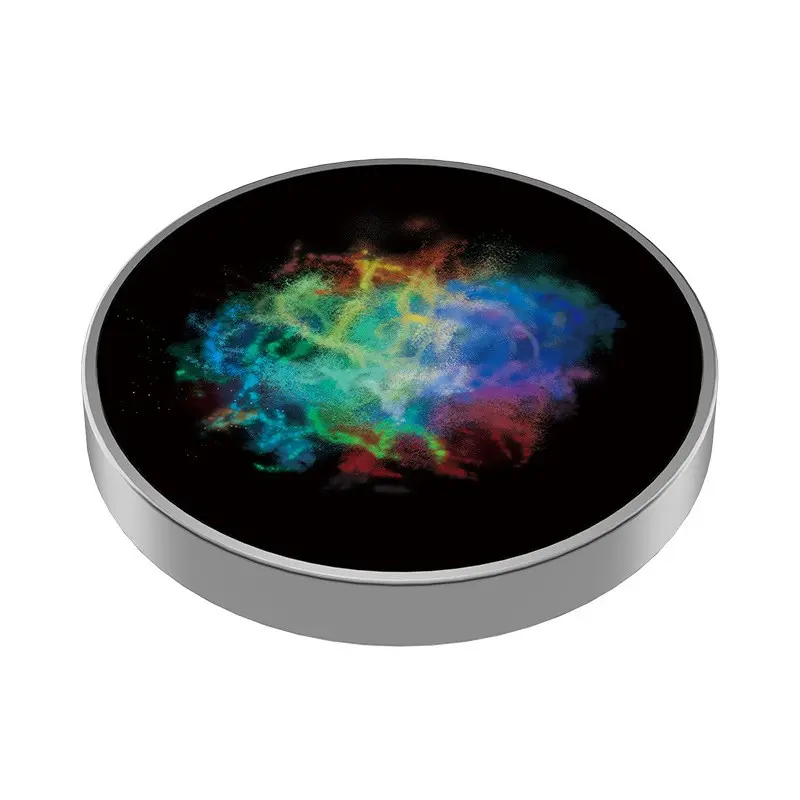Colorful Luminous Galaxy Stress Relief Spinner Stainless Steel Glow-in-the-dark Desktop Rotating Fidget Toy