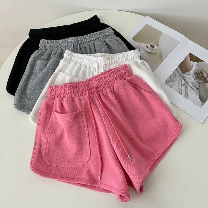 Women Ultra Short Hot Pants, Loose Casual Running Shorts With Big Pockets Spicy Girl Summer Loungewear Sleep Shorts