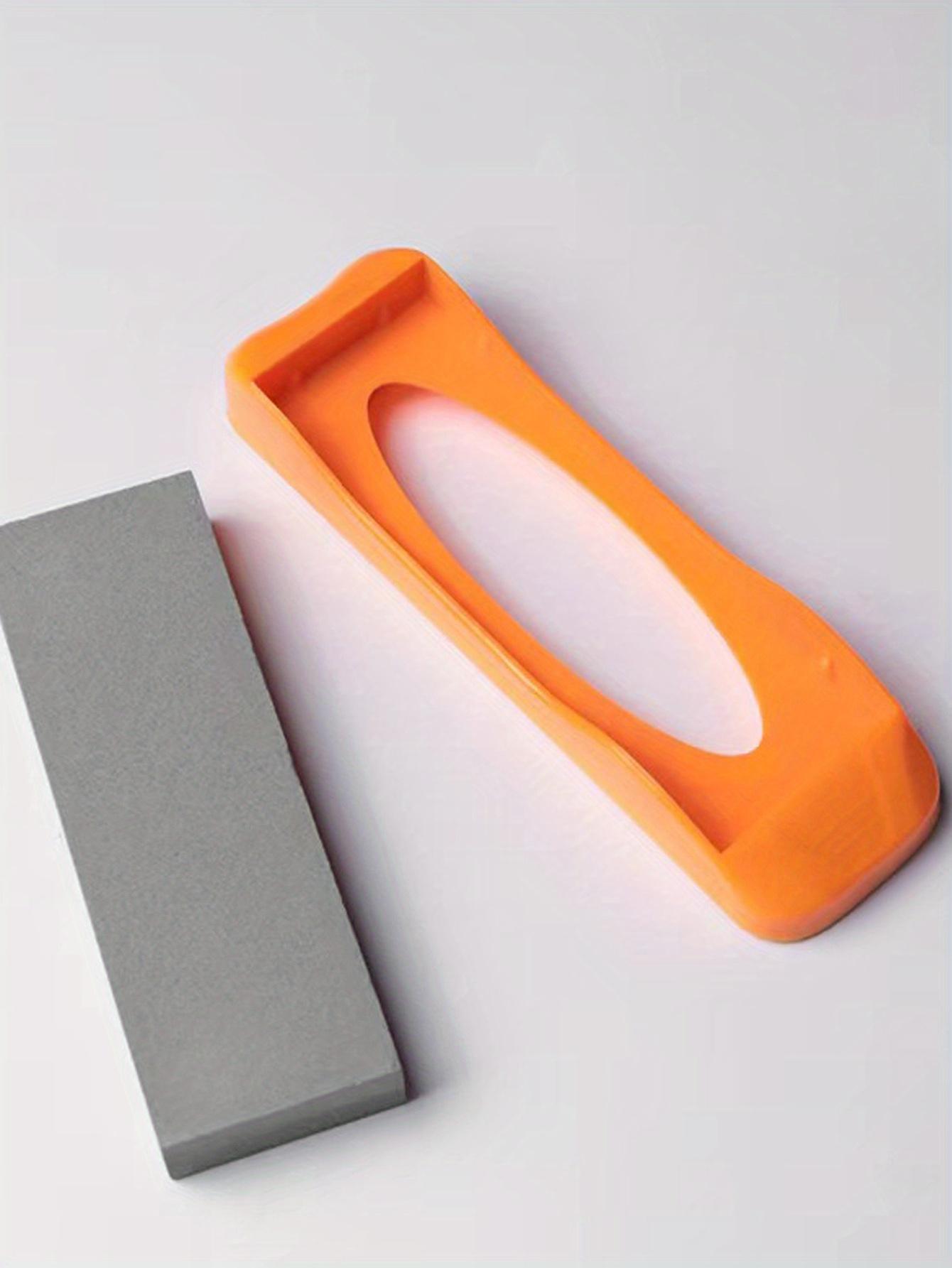 1 Piece Premium Double Sided Knife Sharpening Stone - Durable Highly Abrasive Knives with Non-Slip Base - Easy to Sharpen Knives with Precision for Home Kitchens and Food Trucks