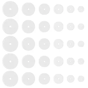 Clear Piercing Disc for Piercing Bump Silicone Healing Non Pull Piercings Discs Pressure Silicone Earrings Clear Disc Pads for Keloids Healing Pads, 30Pcs 3mm/5mm/7mm/9mm/12mm/14mm