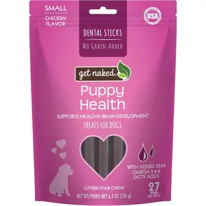 Grain Free 1 Pouch 6.2 Oz Puppy Health Dental Chew Sticks Small