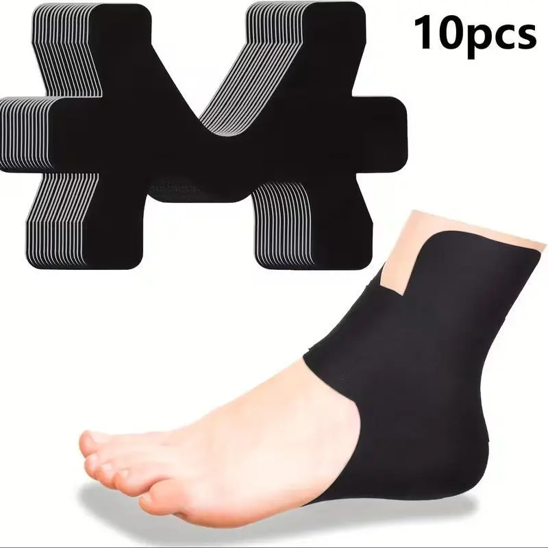 10-Pack Women's Ankle Compression Sleeve - Solid, Elastic & Breathable Support Wraps for Sports - Adjustable Accessories for Women in 4 Colors, Elasticity, Black, Straps, Plain, Prop 65 Safe, Bulk Set, Durable, Non-Surgical Stabilization, Protects Ankles