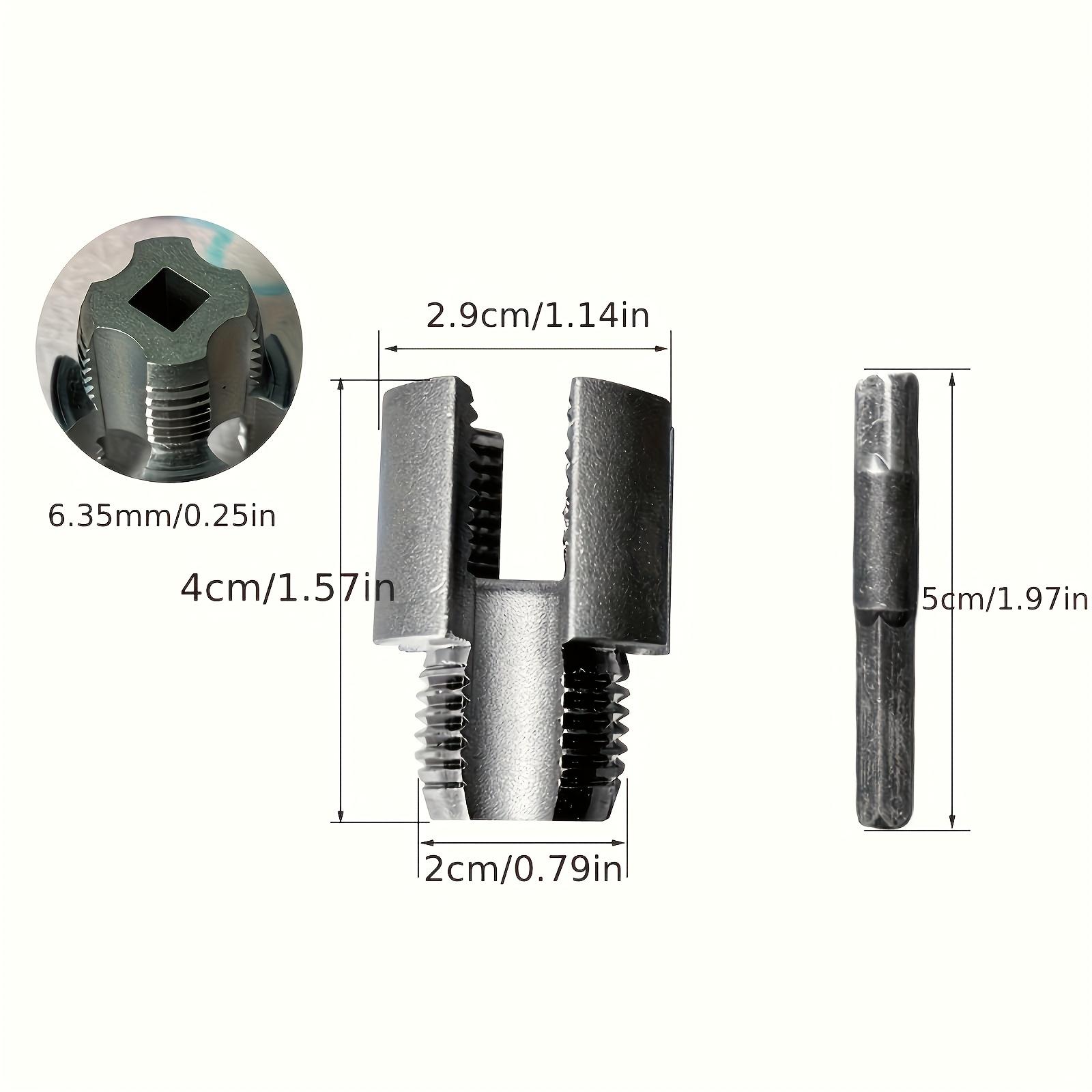2pcs 1/2 inch 3/4 inch PVC Thread Cutting Tool Inner & Outer Pipe Threading Tools Dual Function Electric Drill Compatible PVC Plastic Pipe Threading Machine Kit for Home Repair Precision Carbon Steel NPT Pipe Tap Set external pipe high speed