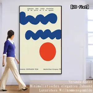 【2D flat】French Film Week poster, Montevideo, Uruguay, 1959. One piece of modern life unframed decoration, decorative painting art, neutral texture, for bar, home, and dormitory wall decoration, cafes, living rooms.