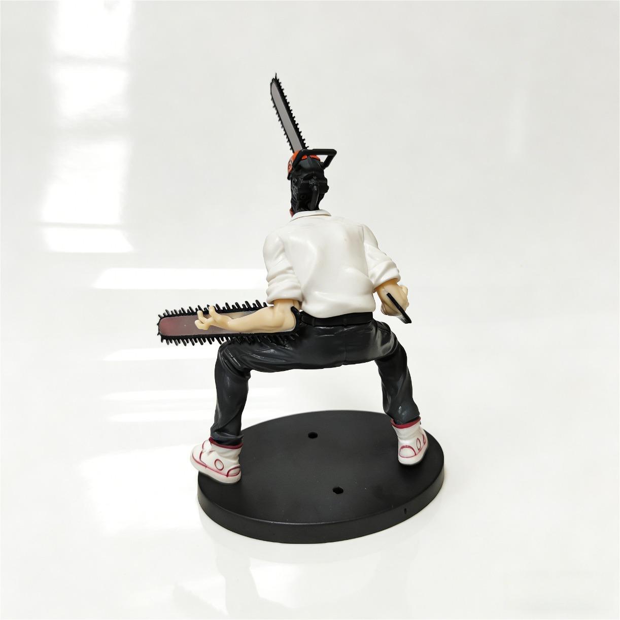 15 18.5 19 CM Chainsaw Man Denji Anime Figure Toys Double Chainsaw Mutant Action Figure PVC Collection Figurine Model Dolls Car Decoration Birthday Gifts For Adult Fans