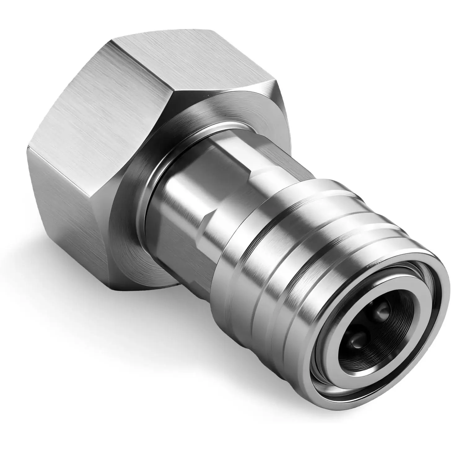 Garden Hose to Pressure Washer Adapter, 3/4" GHT to 1/4" Quick Connect, Converter for Car Washing, Nozzle & Outdoor Cleaning (Stainless Steel, Stainless Steel 1pc)