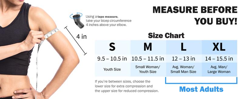 UGEM Elbow Orthopedic Brace Compression Support (Pair) - Elbow Sleeve for Tennis Elbow, Golfer’s Elbow, Bursitis, and Sprains, Arthritis, Tendonitis. Pain Relief