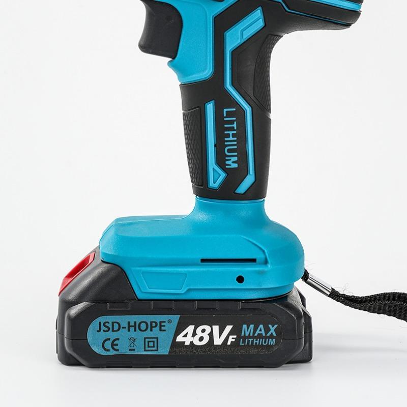 JSD-HOPE Electric Reciprocating Saw, Household Rechargeable Small Outdoor Hand-held Electric Saw, Lithium Electric Saber Hand Chainsaw