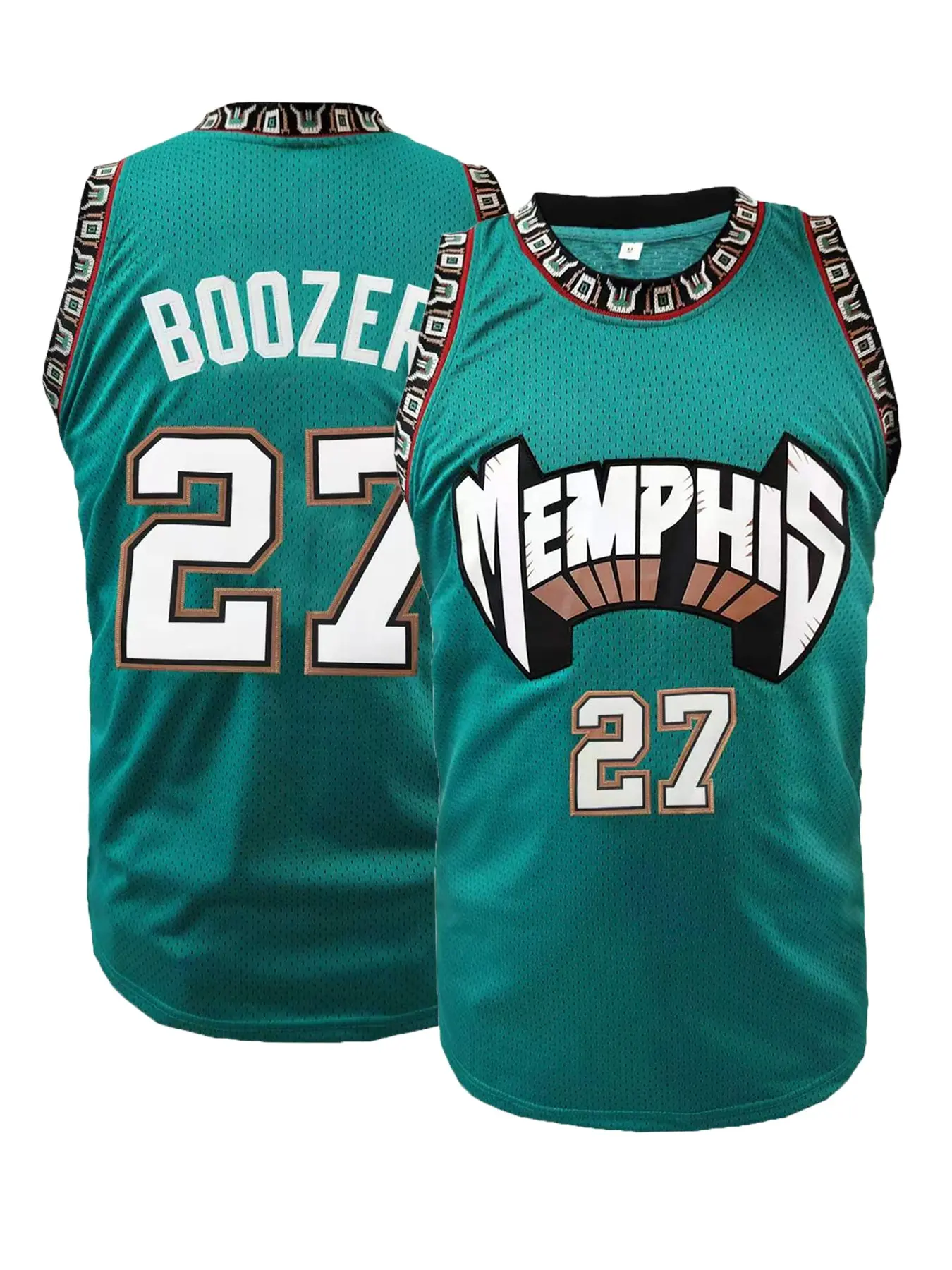 Men's Memphis #27 Basketball Jersey,Stitched Loose Breathable Sleeveless Round Neck Sports Top, Embroidery Sportswear, Suitable For Basketball, Sports, And Running