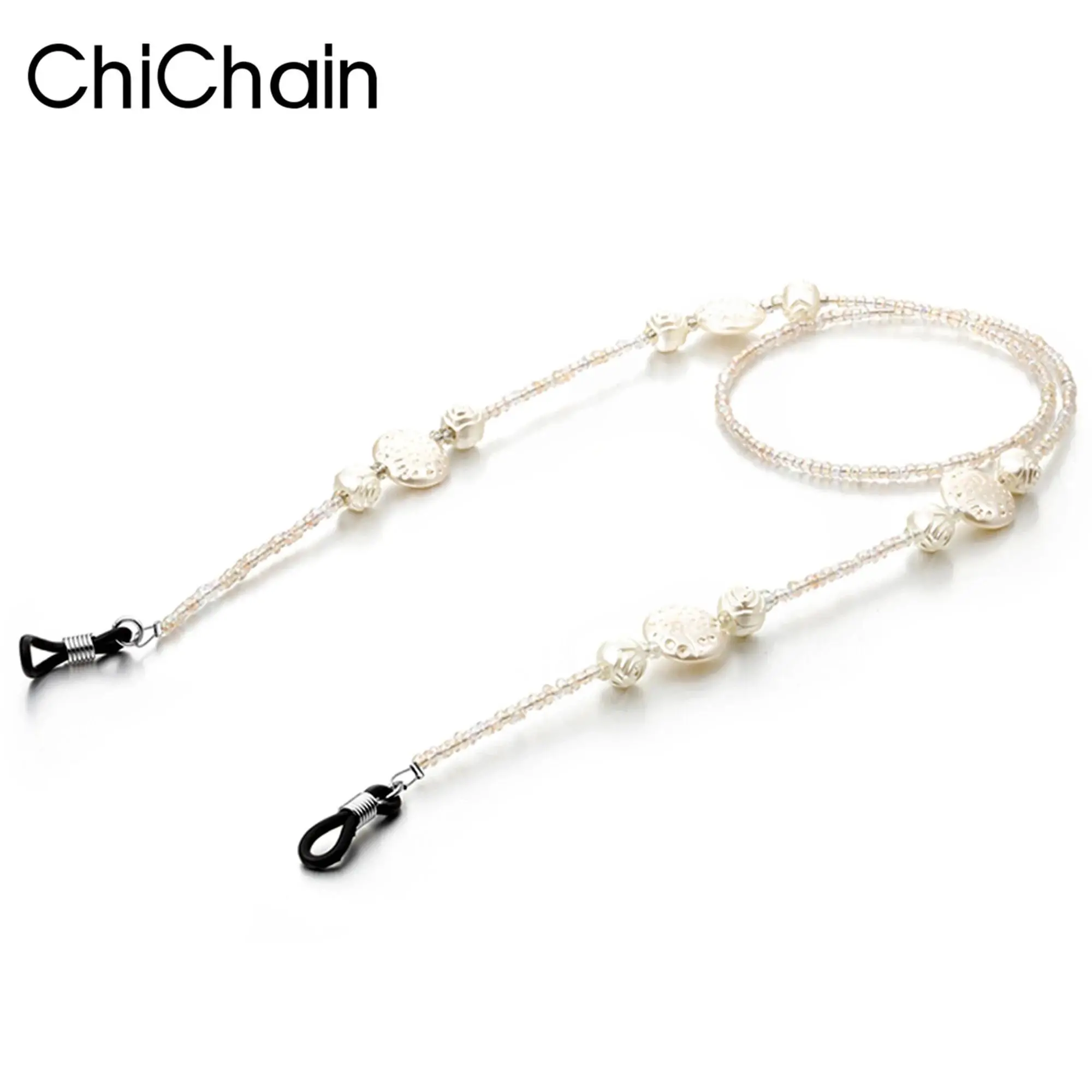 fashion sunglasses chain ,glasses cord gold becautiful flower glasses rope vintage chain independent packing