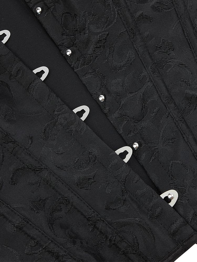 Corset Bone Clothing Steel Boned Court Corset Laced Waist Cincher Vintage Shapewear Abdominal Belt Tight Binding