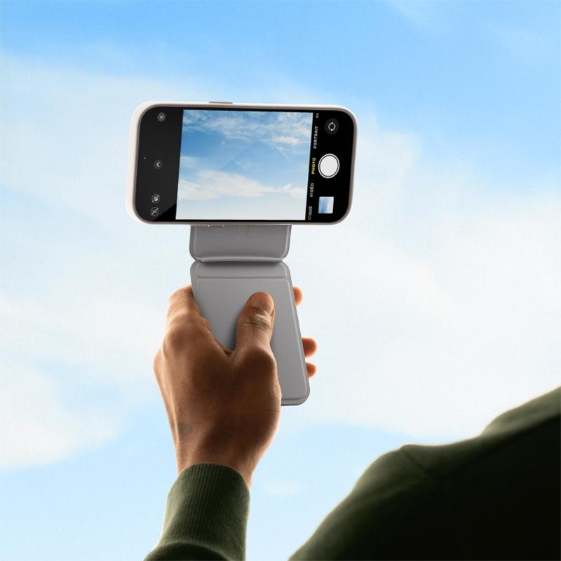 Magnetic Phone Stand, Foldable Desk Holder Compatible with iPhone 17, 16 Series, Adjustable Angle, Portable Design, Easy Operation, Suitable for iPhone 15 14 13 Pro Max Plus desktop stand