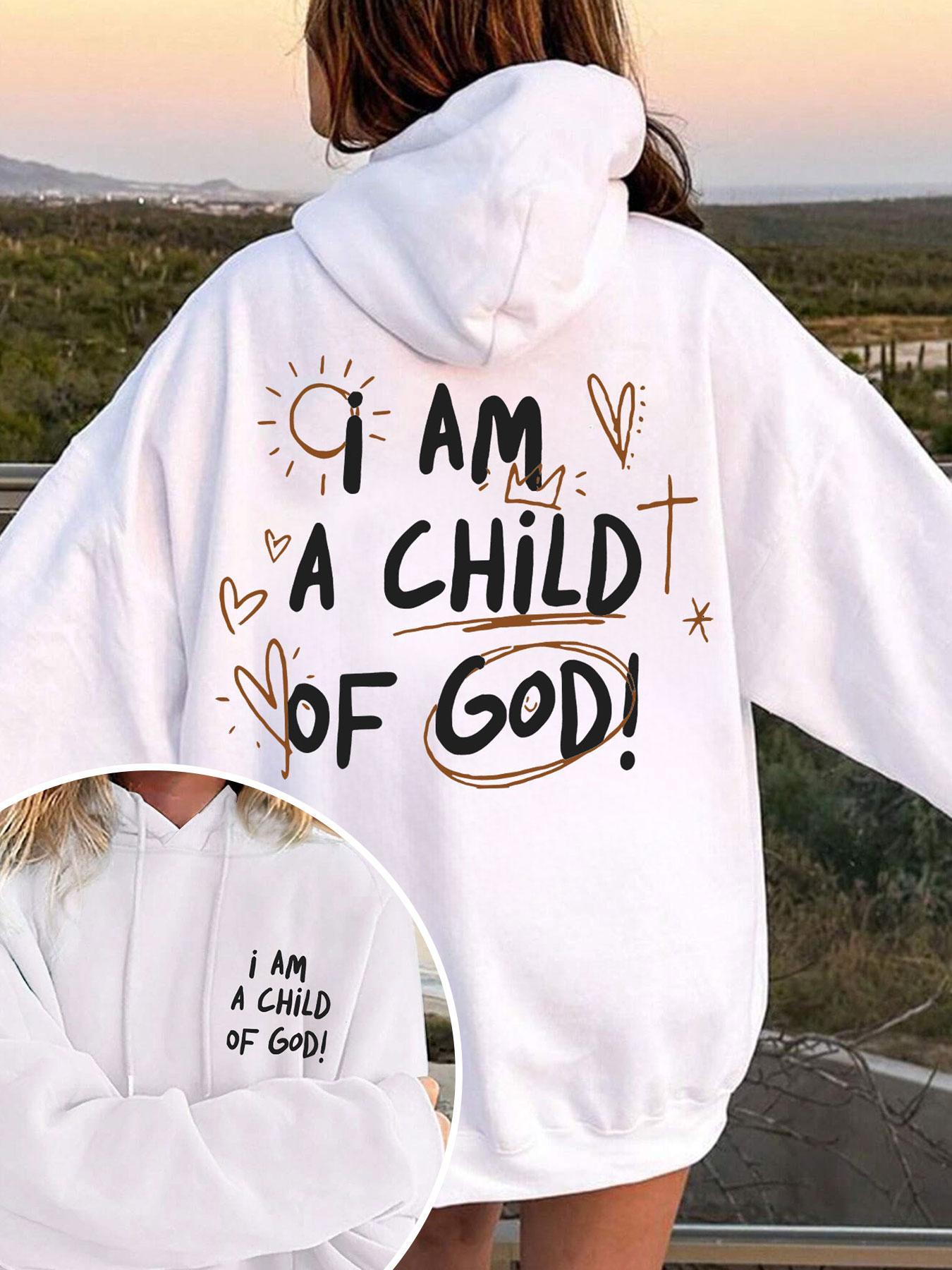 Women's Letter & Sun Print Graphic Hoodies Drop Shoulder Thermal Lined Hoodie, Fashion Casual Drawstring Pocket Hooded Sweatshirt for Daily Holiday Outdoor Wear, Ladies Clothes for Fall & Winter