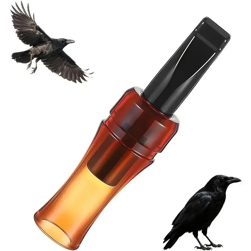 Crow Call Replicator, Portable Outdoor Crow Attracting Whistle, Suitable for Beginners and Professionals, Includes Whistle and Mouthpiece Accessories