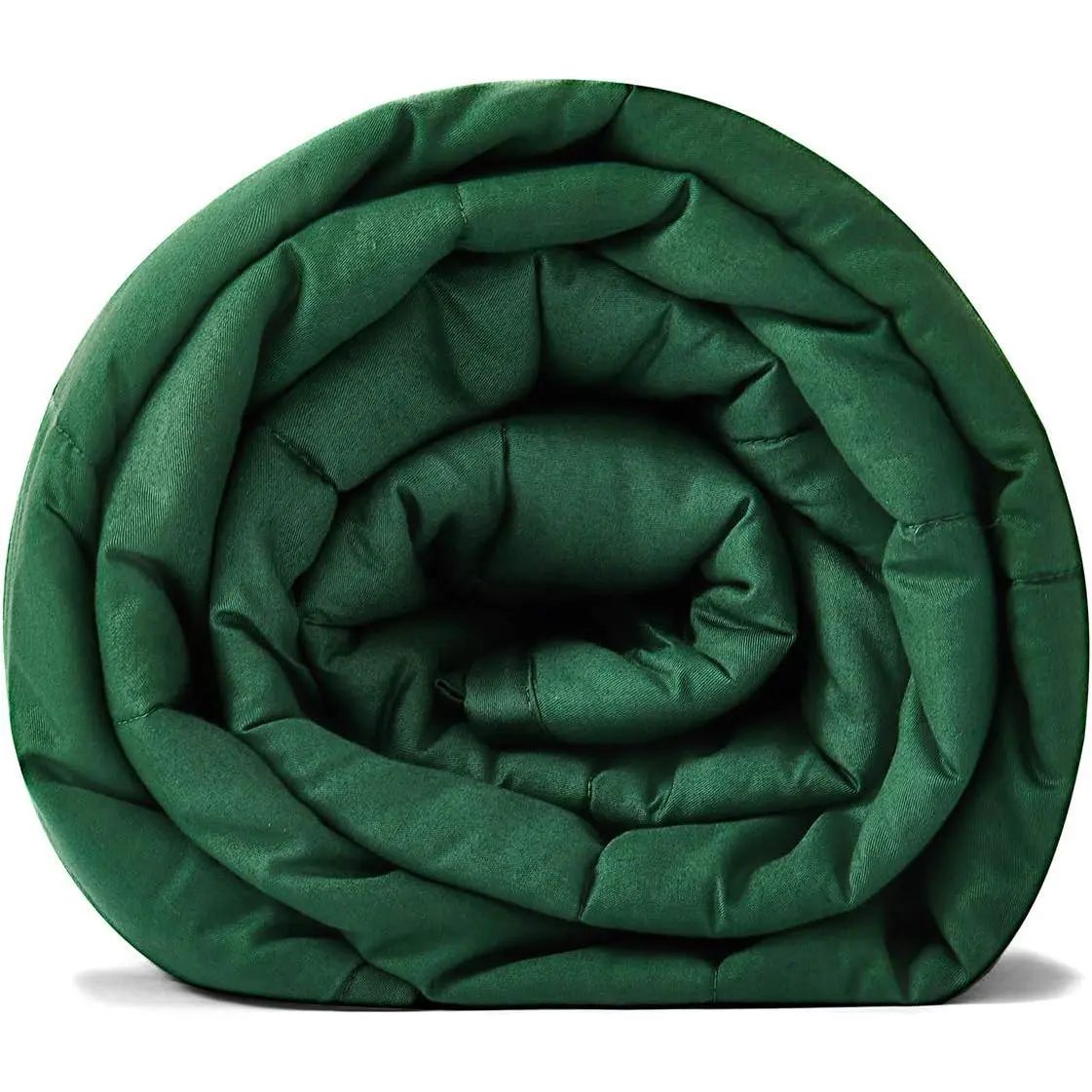 Weighted Blanket (Dark Green, 60''x80'' 10lbs), Heavy Blanket with Glass Beads