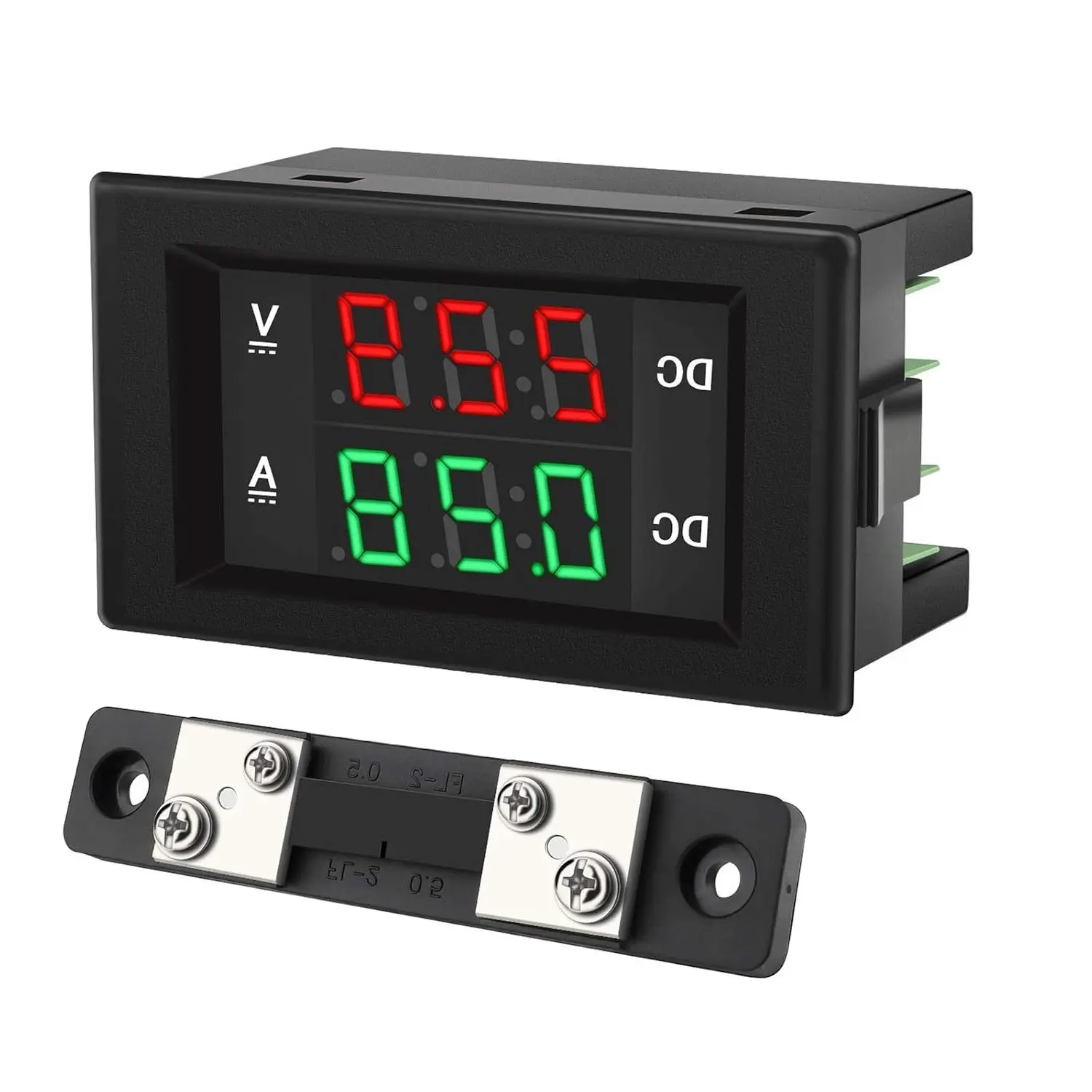 DC 4.5-100V Digital Voltmeter Ammeter Multimeter Panel, 0-50A Amp Voltage Current Meter Tester, LED Display Voltage Gauge for Automotive Motor BatteryGift