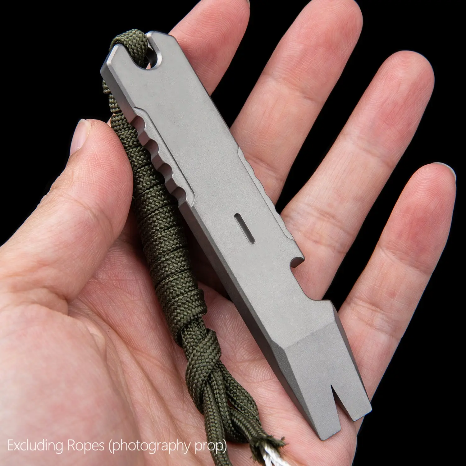 Titanium Alloy Pry Bar Tool, Small Multi-Functional Edc Pocket Tool, Edc Survival Tool, Compact Outdoor Camping Gear, Bottle Opener, Nail Puller, Outdoor Multifunctional Tools, Durable Outdoor Tool, Portable Tool, Edc Survival Equipment