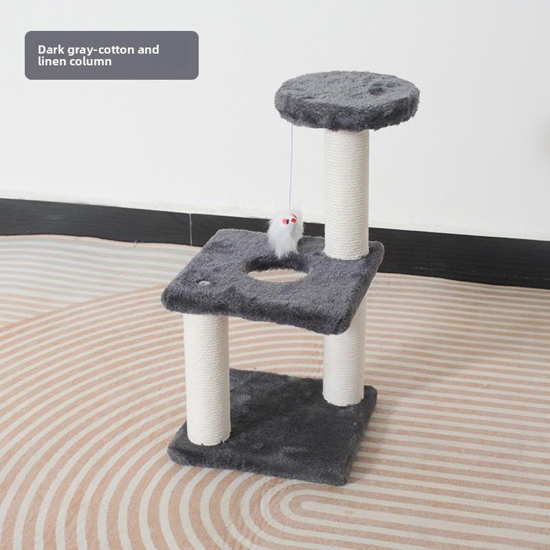 Cat climbing frame, integrated sisal scratching post, cat shelf, cat jumping platform, cat toy, cat tree