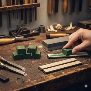 Professional Manual Knife Sharpener Kit - High Precision Grinding System for Kitchen & Outdoor Tools. Includes Leather Strop, Polishing Compound, Rustproof Durable Sharpening Stones. Multi-Function Maintenance Set for Blades Care.