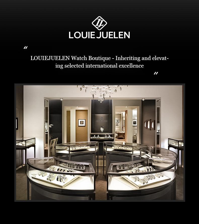 Luxury Swiss Men's Watch, 42mm Dial with Chronograph Sub-dials, Sapphire Crystal & Luminous Hands