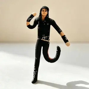 Michael Jackson Cosplay Prop Bendable Abstract Figure Ornament Soft Stuffed Prop Desktop Funny Decoration Party Collection Gift