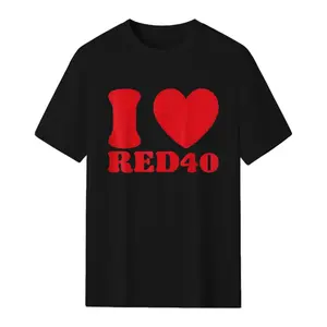 i heart red 40 i love red 40 men women T-Shirt
