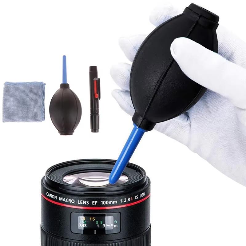 3 in 1 Camera Lens Cleaning Kit, Professional DSLR Lens Digital Camera Telescope Cleaning Tool, Outdoor Camping Travel Lens Cleaning Tool, Smartphone