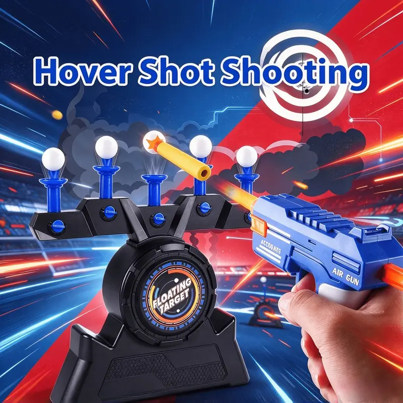 Air suspension targeting game Float blaster – air suspension targeting game with 10 floats, foam darts party game for teenagers and adults, family entertainment competition toy
