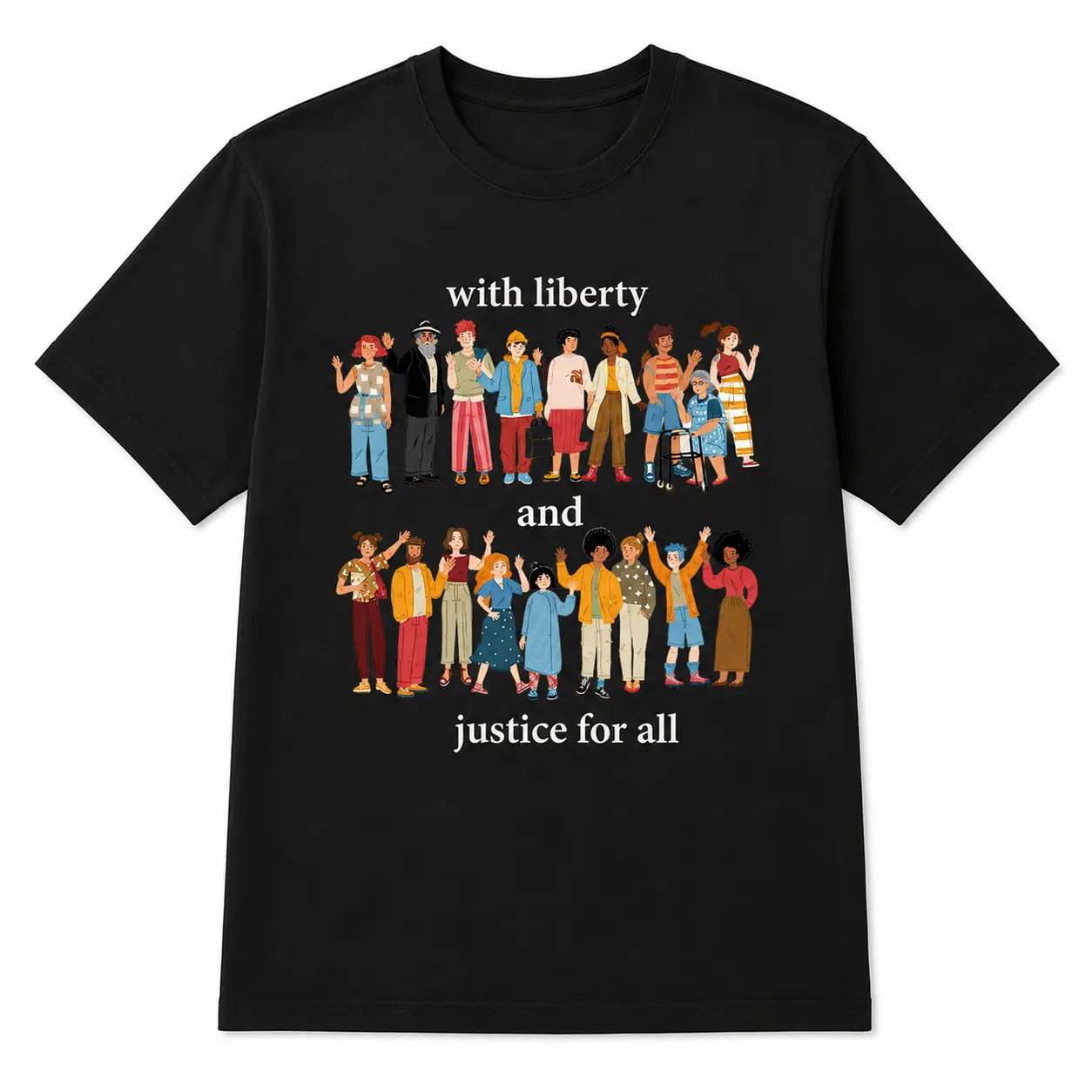 Liberty Justice For All T-Shirt: Funny Social Justice Tee
