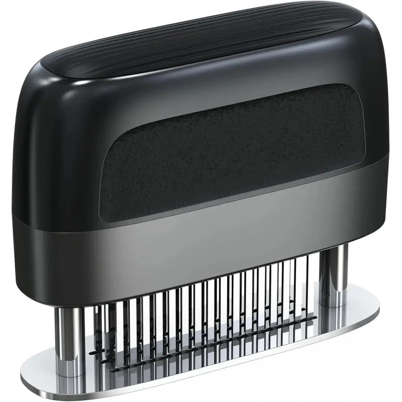 [SummerVibes]Stainless Steel Meat Tenderizer Tool 48 Ultra-sharp Needle Blades, No Detachable Needed for Easy Cleaning, Heavy-Duty Meat Tenderizer for Steak Chicken Pork Lamb, No More Mallet or Meat Hammer