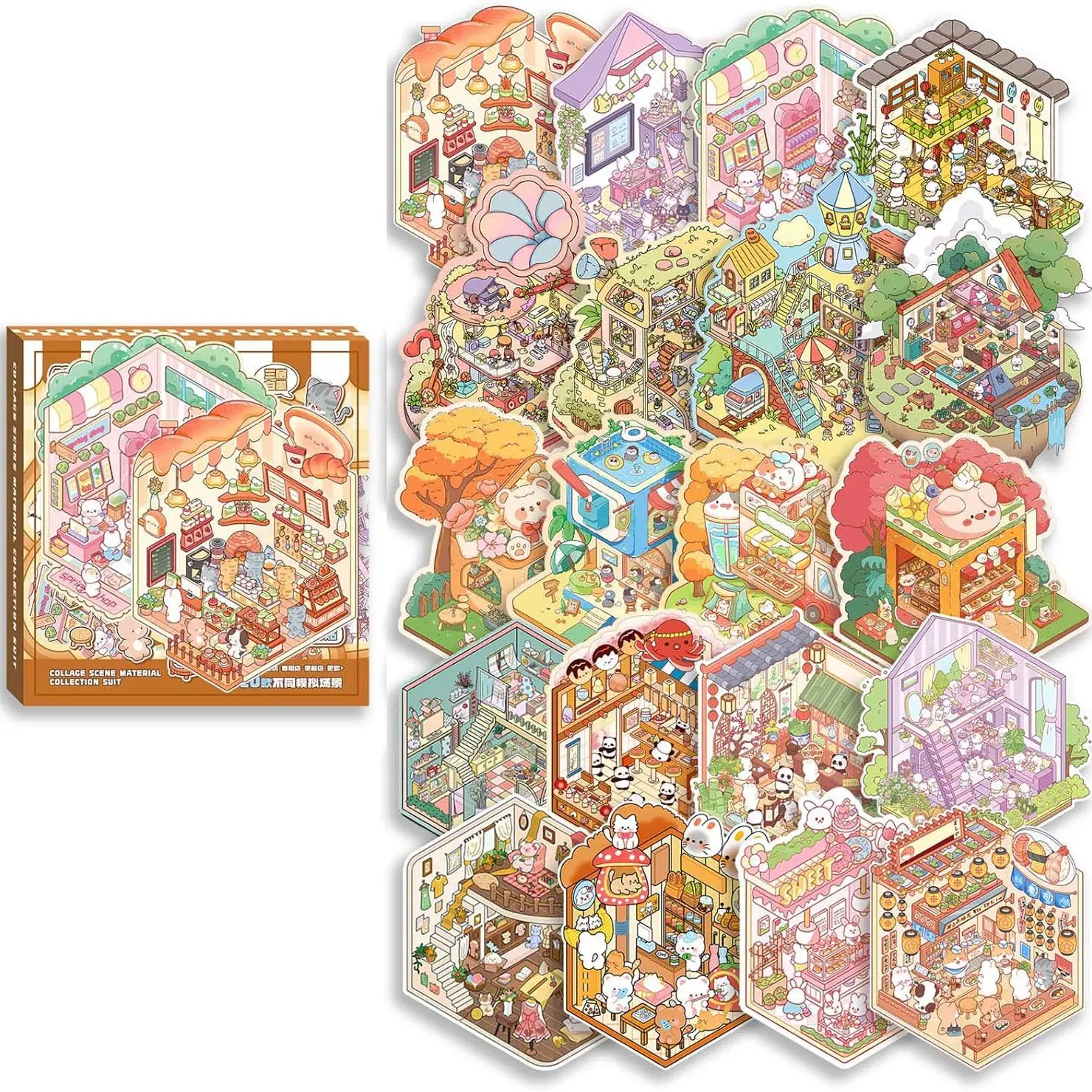 DIY 3D Sticker Making Kit, 20 Sets Creative Craft Set for Adults & Kids, Create Your Own Custom Designs, Fun Activity for All Ages