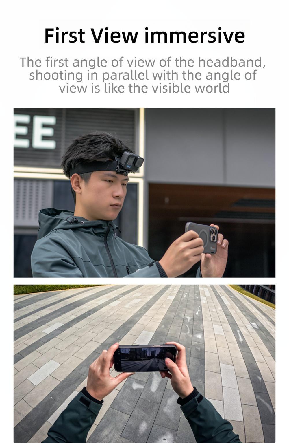 Camera Headband Head Strap Fixed Bracket for GoPro 13/12 Insta360 Sports DJI Action 5Pro/4/3 Ace Pro 2 Accessories First Angle Camera Headband Head Strap Fixed Bracket for GoPro 13/12 Insta360 Sports DJI Action 5Pro/4/3 Ace Pro 2 Accessories First Angle