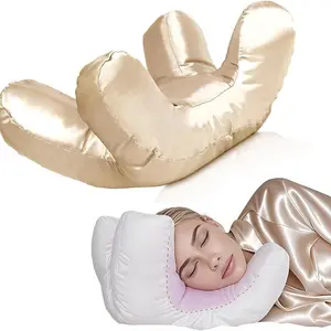 Anti-Wrinkle Beauty Pillow, PU Foam Filled, Washable Silk Case, Soft Facial Pillow, Ultimate Comfort Sleep, Polyester Fill, All Sleep Needs