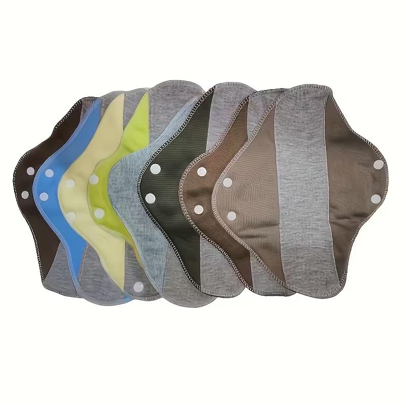 10 Pack Leak-Proof Washable Incontinence Pads with Graphene Aseptic Layer, Reusable Breathable Cotton Absorbent Pads for Women & Elderly, Odor-Resistant Comfort Protection