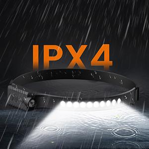 MoKo Rechargeable Headlamp 2PCS, 230° Wide Beam Head Lamp with 2 Color Temps and Motion Sensor, Waterproof LED Headlights for Adults with SOS Mode, Camping Gear for Cycling Hiking Fishing Hunting