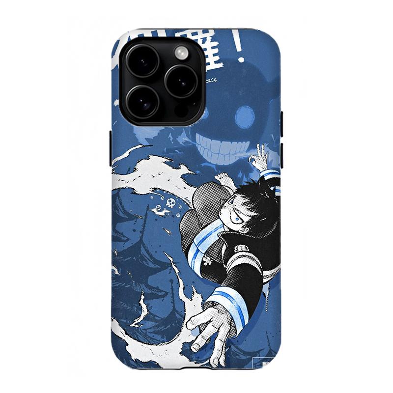 Aesthetic F-Fire F0rce Anime Phone Case|Manga Collage Art Print Phone Cover For iPhone 11 12 13 14 15 16 17 Pro Max For Samsung S26 S25 S24 S23 S22-Anime Fan Gift