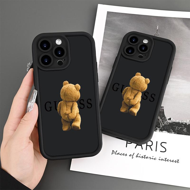 Phone Case - Cartoon Bear Design Mobile Phone Case, Enhanced for Shock Resistance And Drop Protection, Unisex, Compatible with for iPhone 17 E Air Pro ProMax iPhone16 15 14 Plus 13 12 Mini 11 X XS XR, Ideal for All Users
