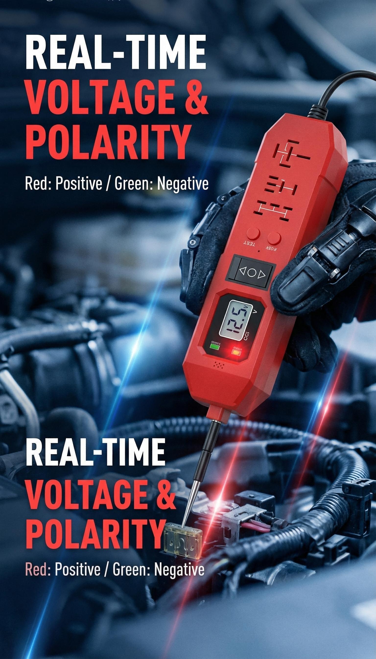 3 in 1 Power Circuit Probe Tester,3.5-36V DC Circuit Tester Automotive,Test Light,relay tester , Fuse & Voltage Tester,Automotive Short Circuit Breake Finder Electrical Tools