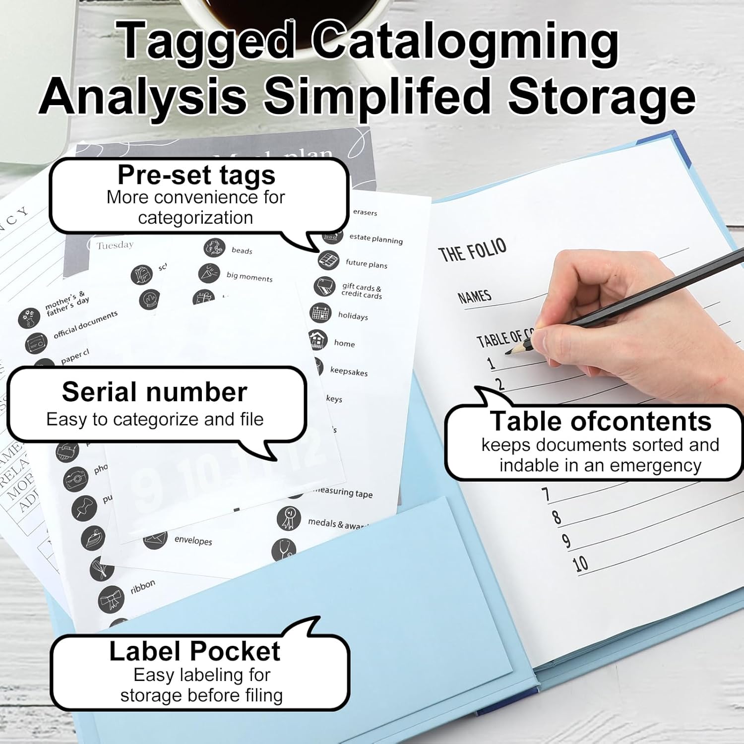 File Folder, 1 Count Envelope-closure Cover Design Portable Foldable File Folder, Pastel Color File Storage Folder, Office Stationery & Supplies