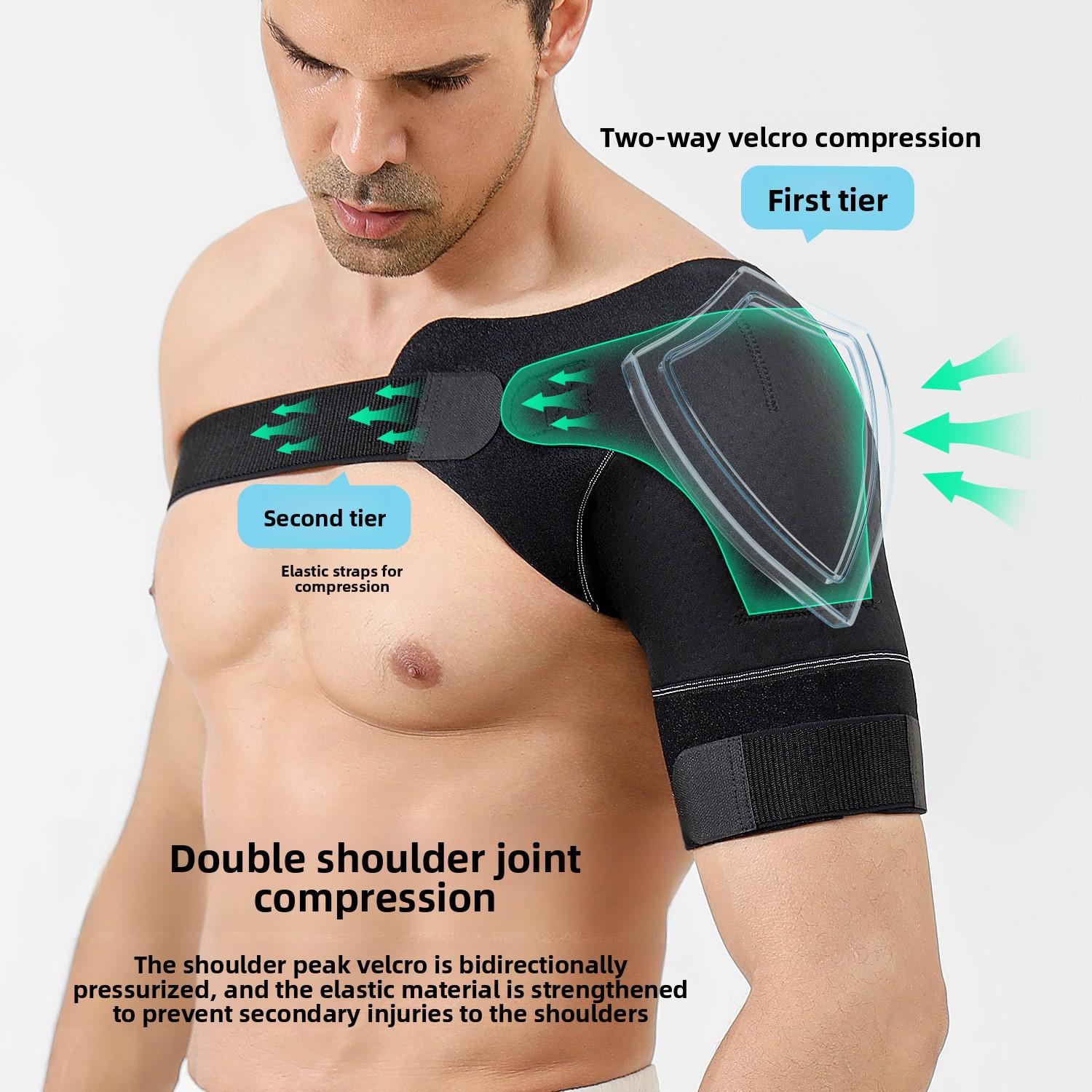 Sports Shoulder Pads Adjustable Men's and Women's Weightlifting Barbell Fitness Basketball Badminton Anti-dislocation Fixed Shoulder Protection